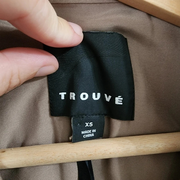 TROUVE Brown Sleeveless Zip-Up Vest Size XS NWT - Picture 7 of 9